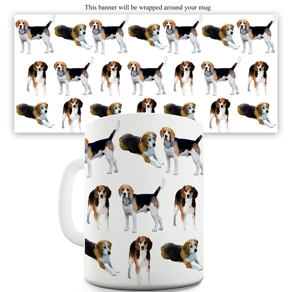 Beagles Pattern Funny Novelty Mug Cup