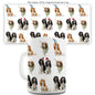 Cavalier King Charles Spaniels Santa Hats Pattern Ceramic Novelty Mug