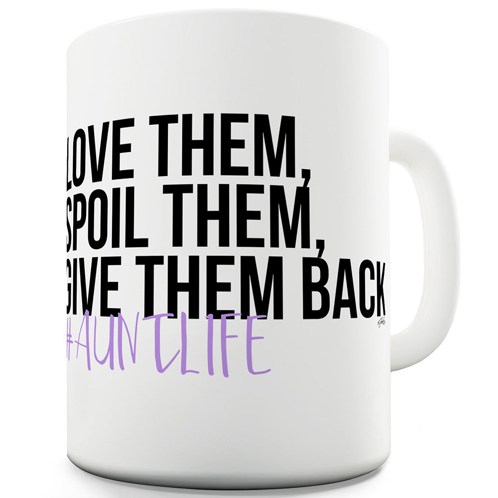 Hashtag Aunt Life Funny Mugs For Dad