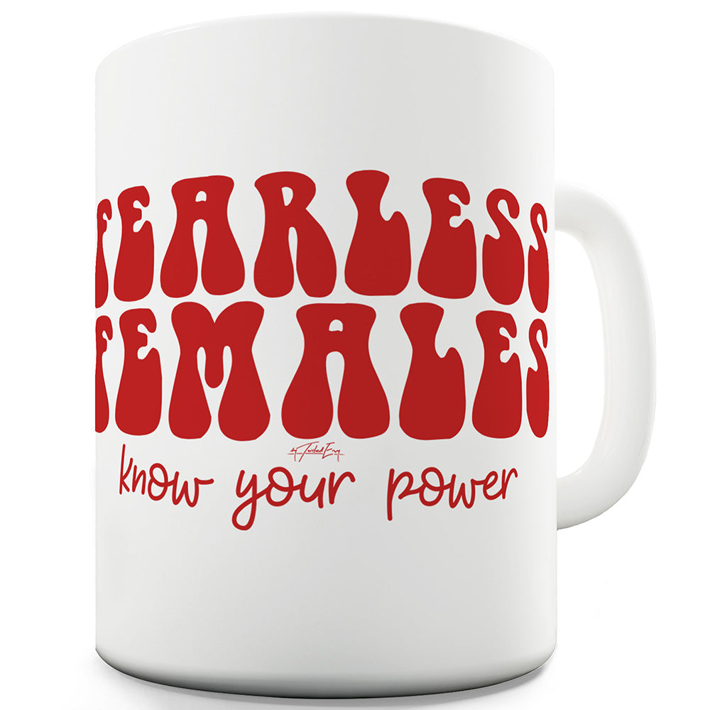 Fearless Females Know Your Power Funny Mugs For Friends