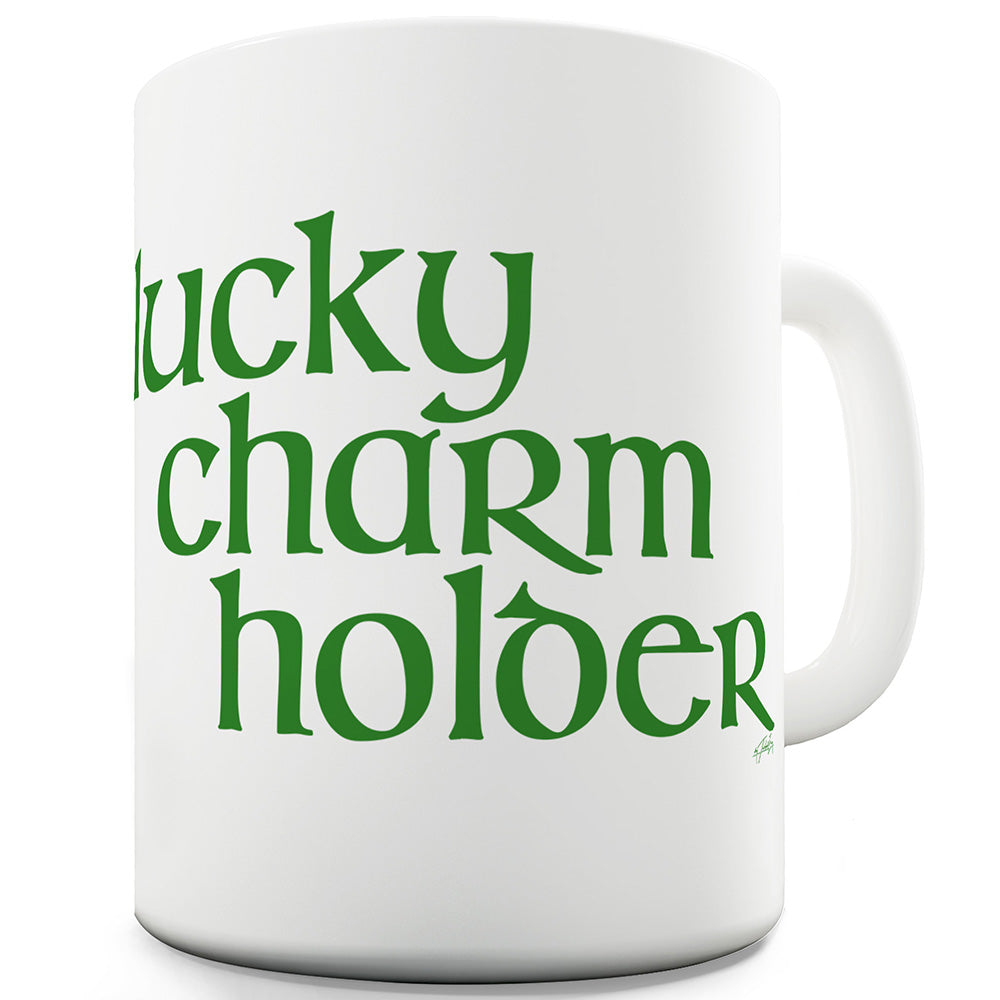 Lucky Charm Holder Ceramic Novelty Gift Mug