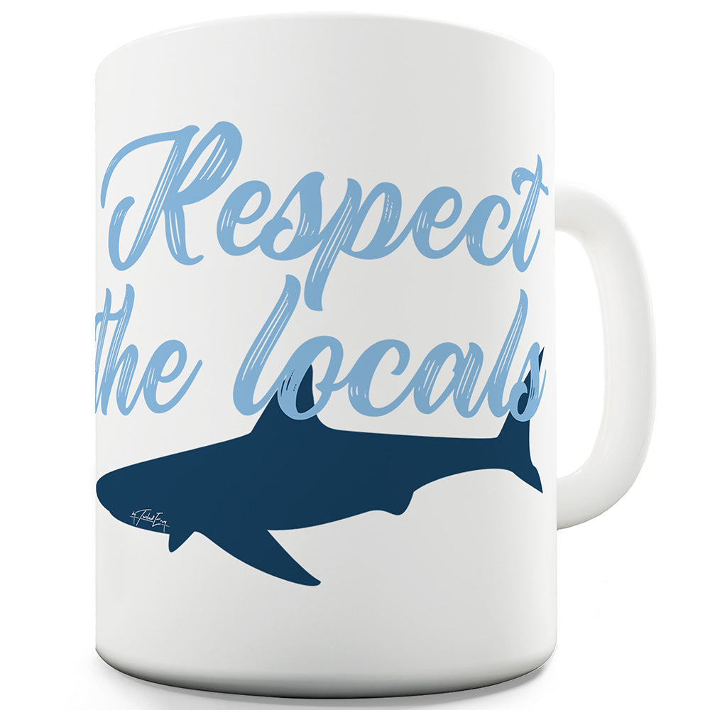 Respect The Sharks Funny Mugs For Work