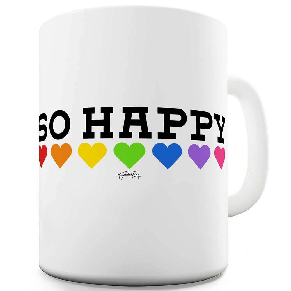 So Happy Funny Office Secret Santa Mug