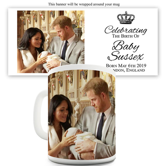 Celebrating Baby Sussex Ceramic Mug