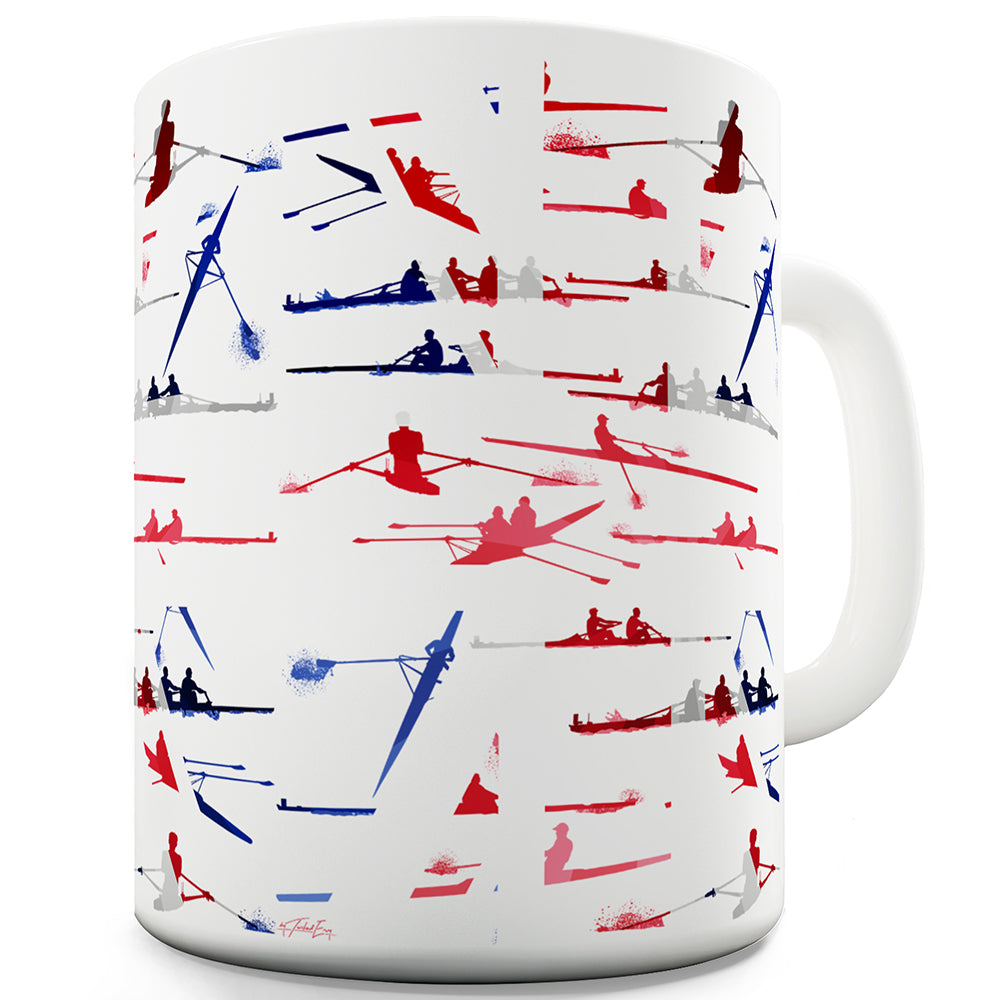 GB Rowing Collage Funny Office Secret Santa Mug