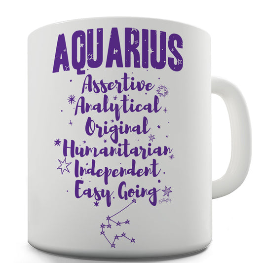 Aquarius Personality Traits Funny Mugs For Friends