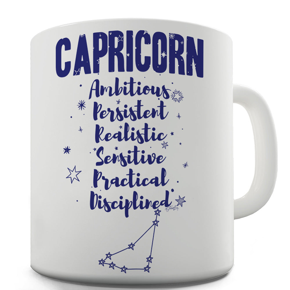 Capricorn Personality Traits Funny Mugs For Men Rude