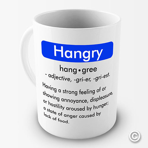 Definition Of Hangry Novelty Mug