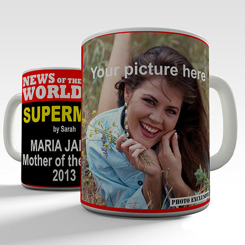 Supermum Newspaper Personalised Mug