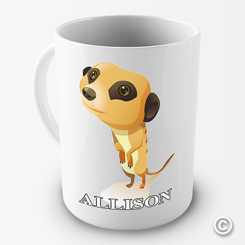 Cute Meerkat Personalised Mug