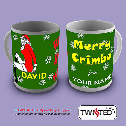 Merry Crimbo Personalised Mug 